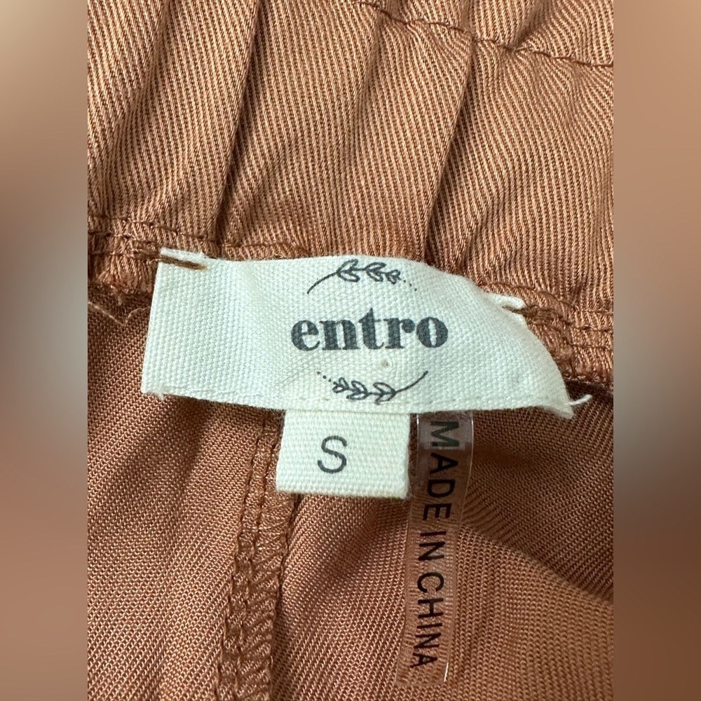 Entro Rust Midi Skirt With Button Detail - image 8